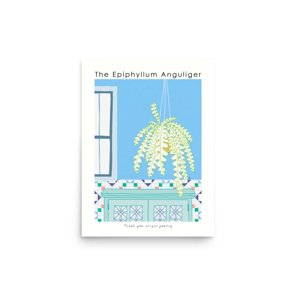 The Epiphyllum Anguliger Poster | Shuu.Room Botanical Collection | Premium Quality