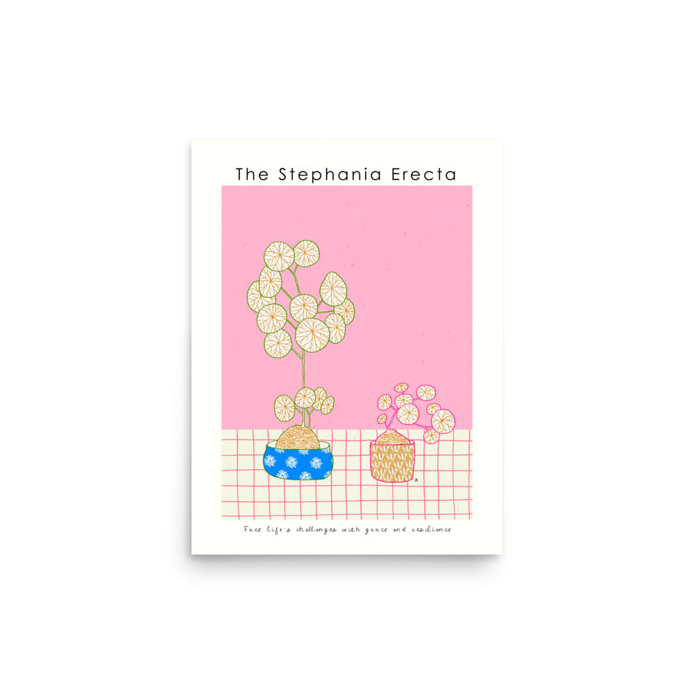 The Stephania Erecta Poster | Shuu.Room Botanical Collection | Premium Quality