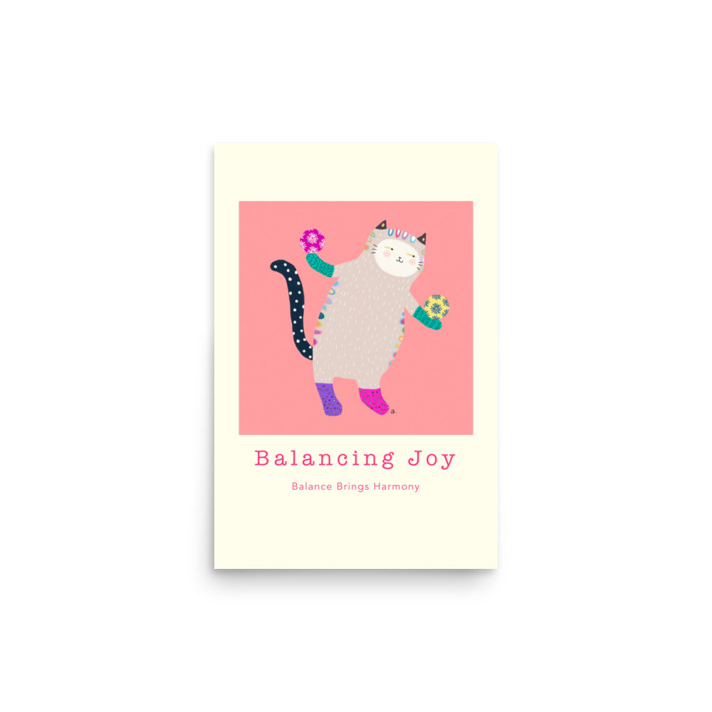 Balancing Joy - Portrait Poster