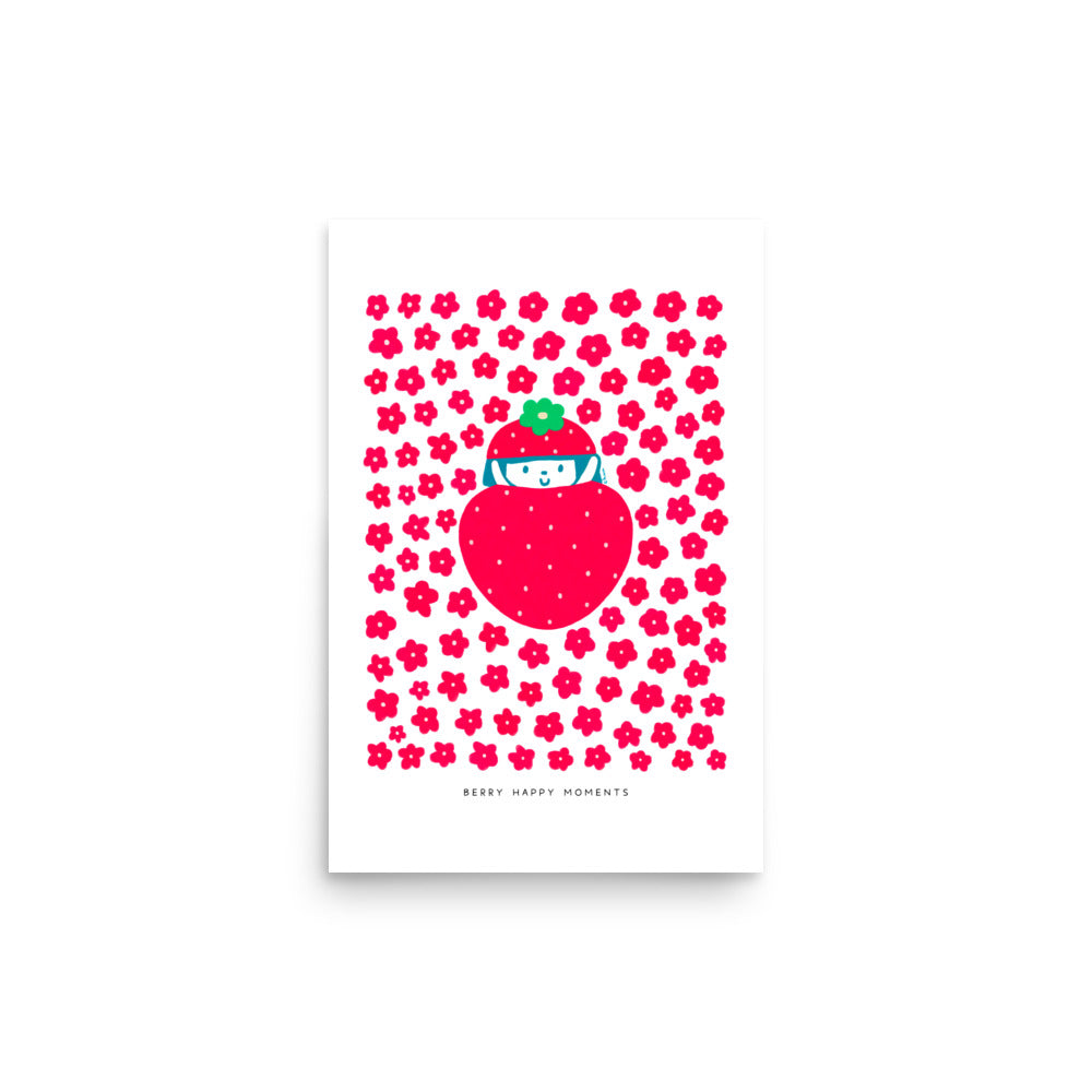 Berry Happy Moments Poster | Whimsical and Vibrant Art