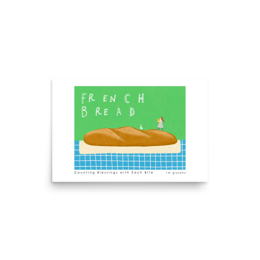 Thankful Table - French Bread Poster