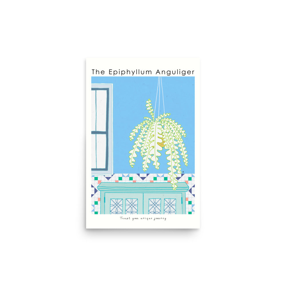 The Epiphyllum Anguliger Poster | Shuu.Room Botanical Collection | Premium Quality