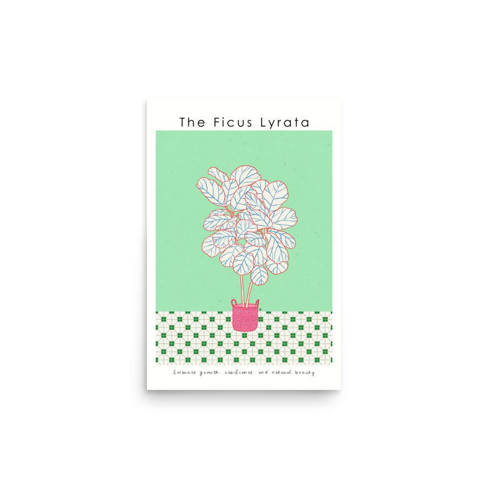 The Ficus Lyrata Poster | Shuu.Room Botanical Collection | Premium Quality