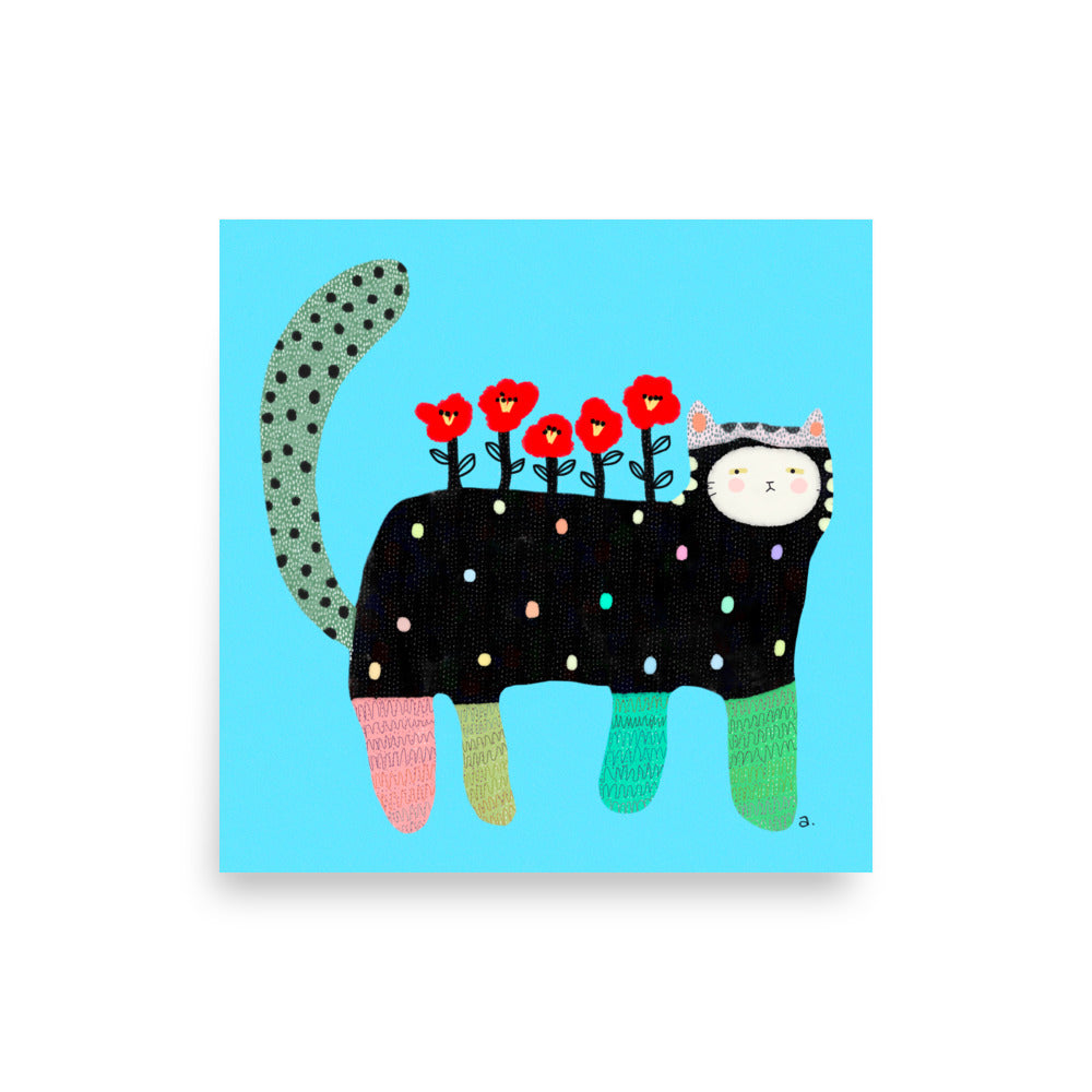 Blooming into Your Best Self - Square Poster