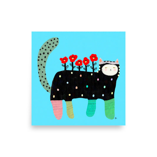 Blooming into Your Best Self - Square Poster