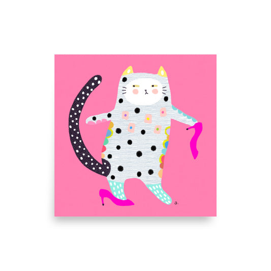 Unstoppable Paws - Square Poster