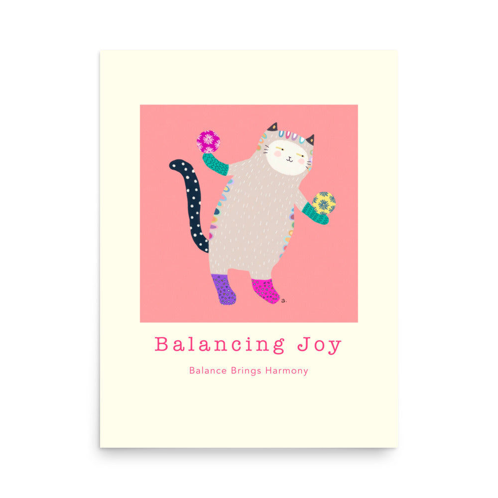 Balancing Joy - Portrait Poster
