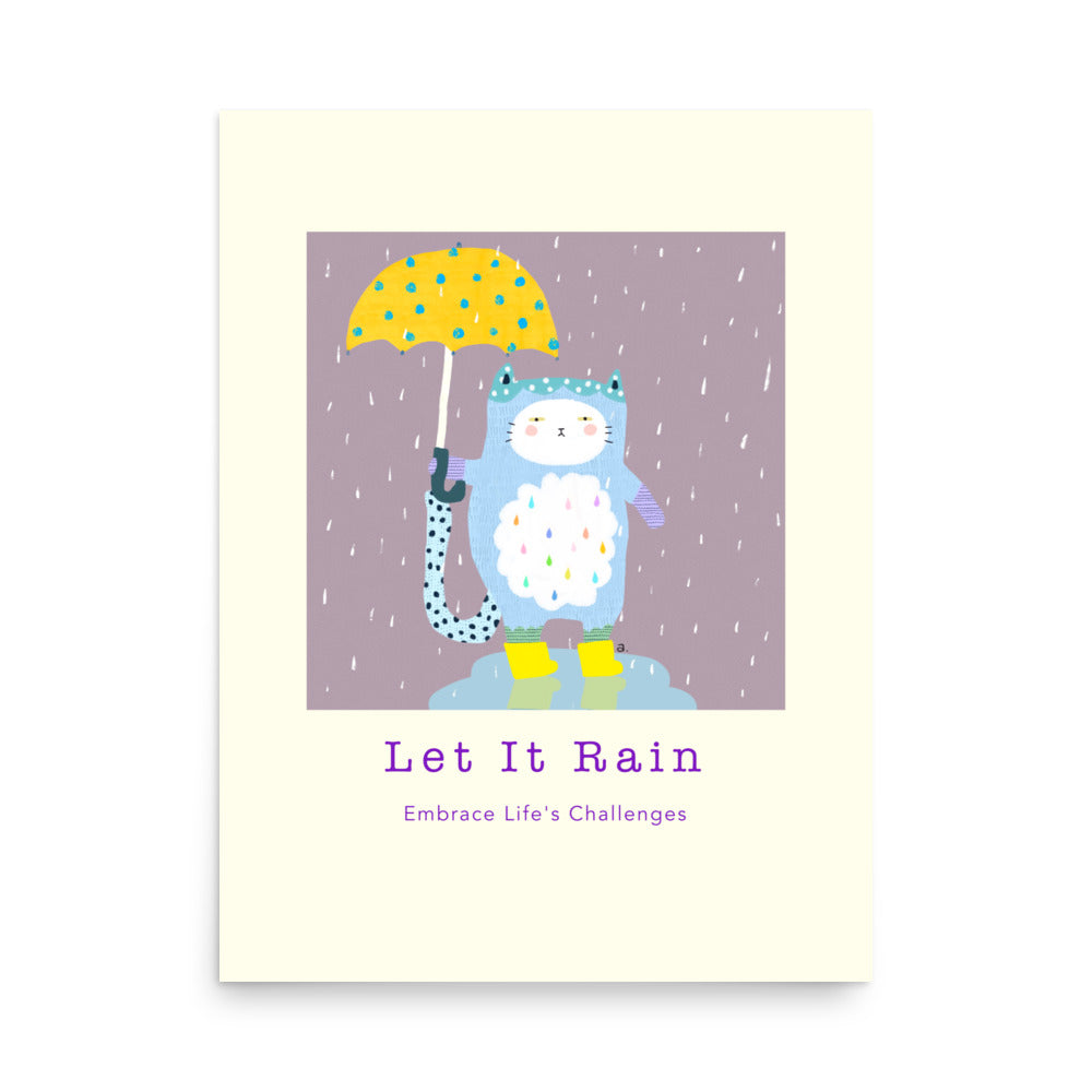 Let It Rain - Portrait Poster