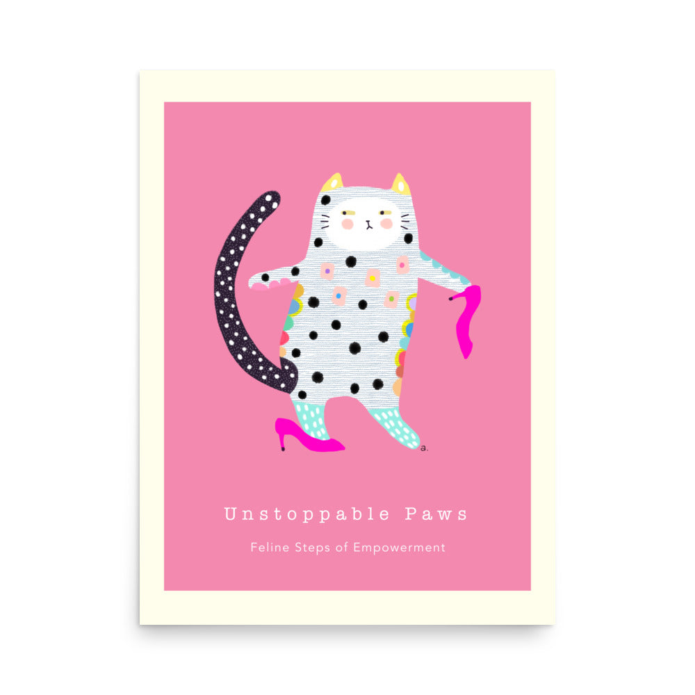 Unstoppable Paws - Portrait Poster
