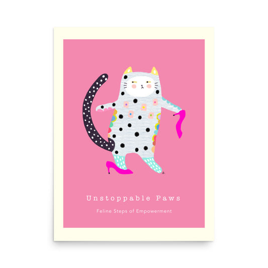 Unstoppable Paws - Portrait Poster