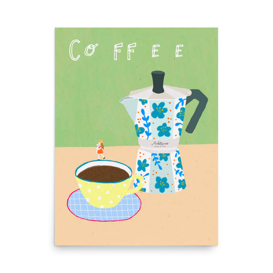 Thankful Table - Coffee Borderless Poster
