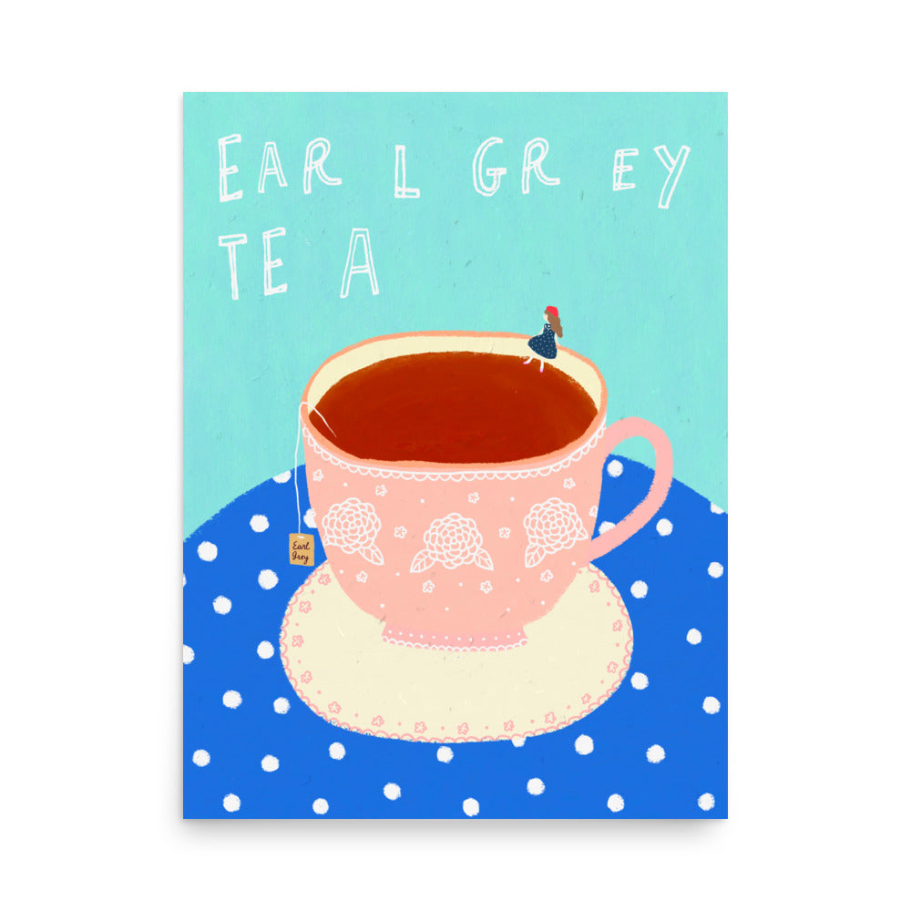 Thankful Table - Earl Grey Tea Borderless Poster
