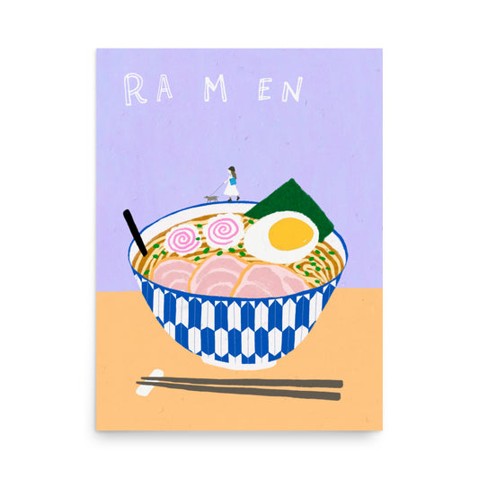 Thankful Table - Ramen Borderless Poster