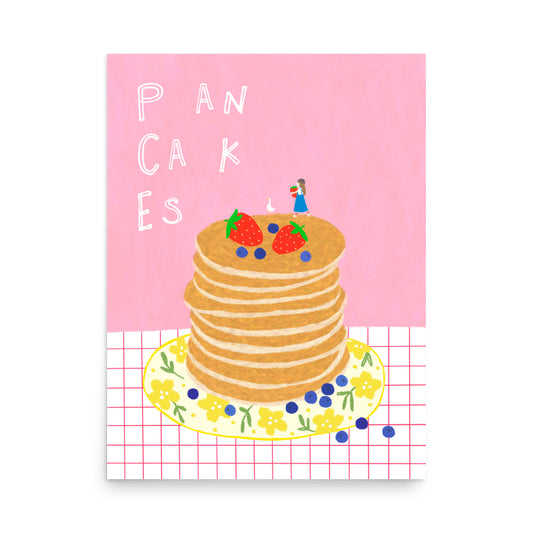 Thankful Table - Pancakes Borderless Poster