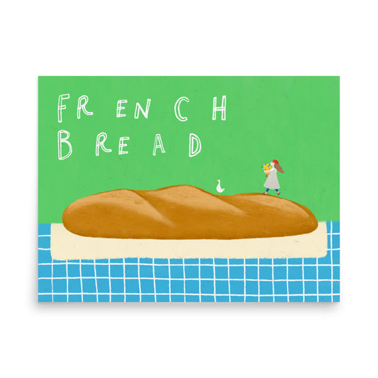 Thankful Table - French Bread Borderless Poster