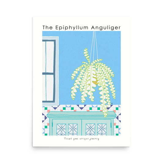 The Epiphyllum Anguliger Poster | Shuu.Room Botanical Collection | Premium Quality