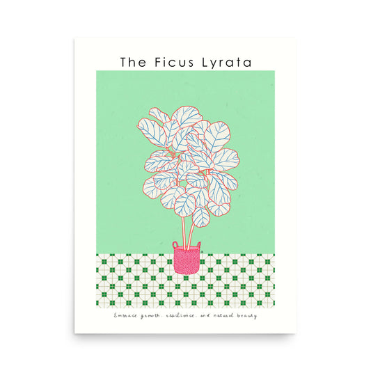 The Ficus Lyrata Poster | Shuu.Room Botanical Collection | Premium Quality