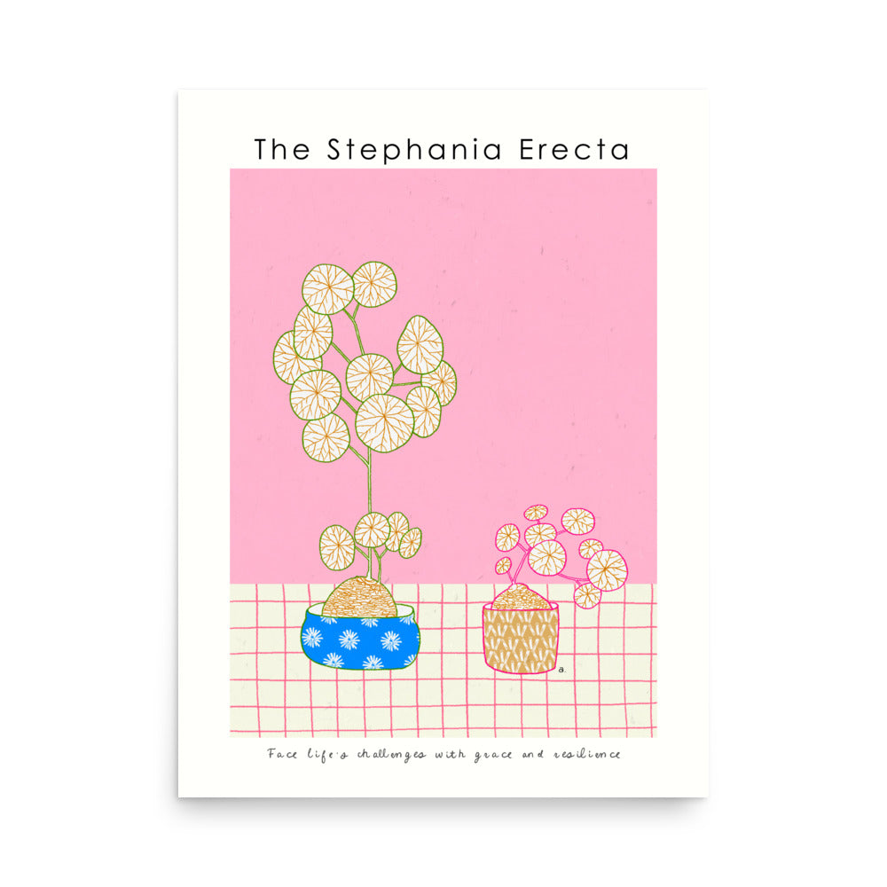 The Stephania Erecta Poster | Shuu.Room Botanical Collection | Premium Quality