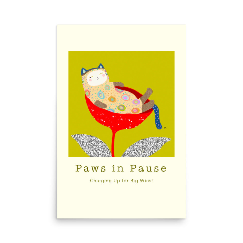 Paws in Pause - Portrait Poster