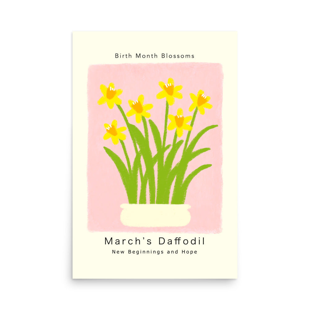 March's Daffodil - Poster