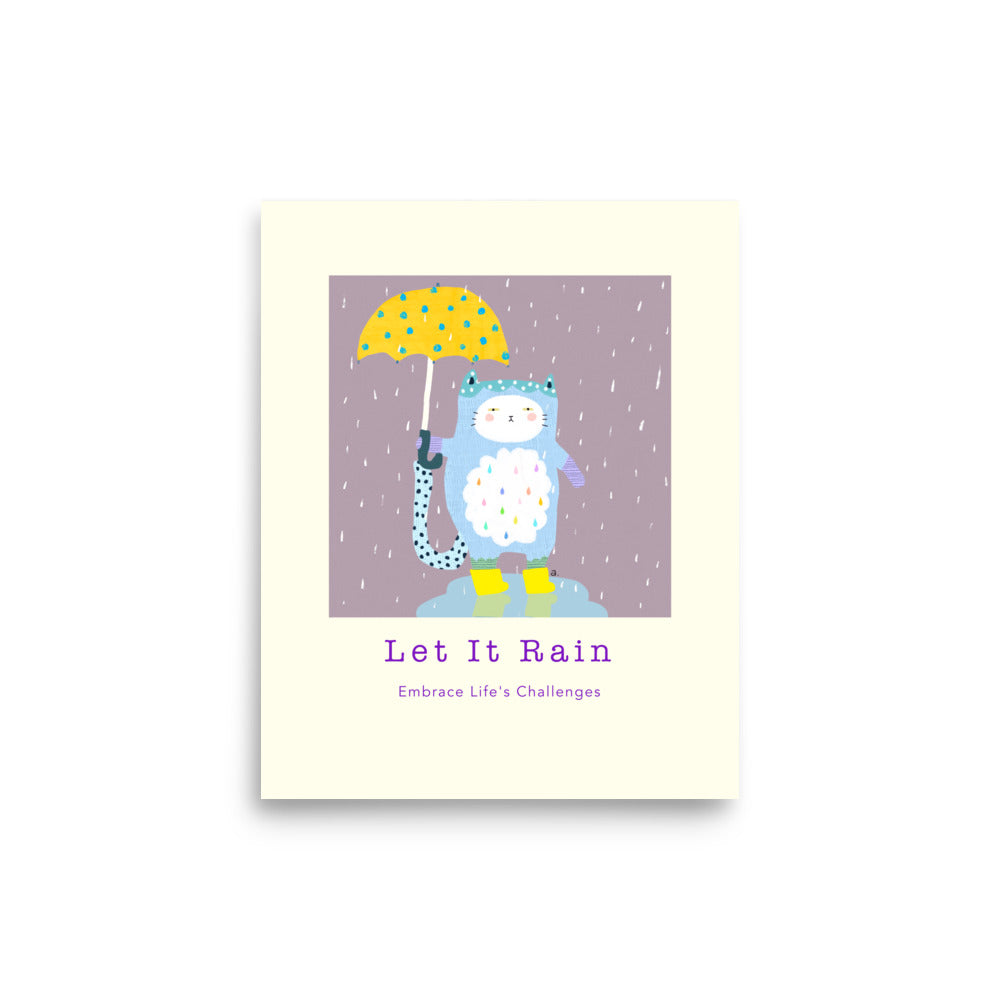 Let It Rain - Portrait Poster