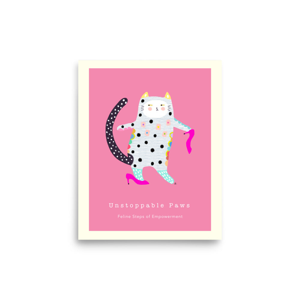 Unstoppable Paws - Portrait Poster