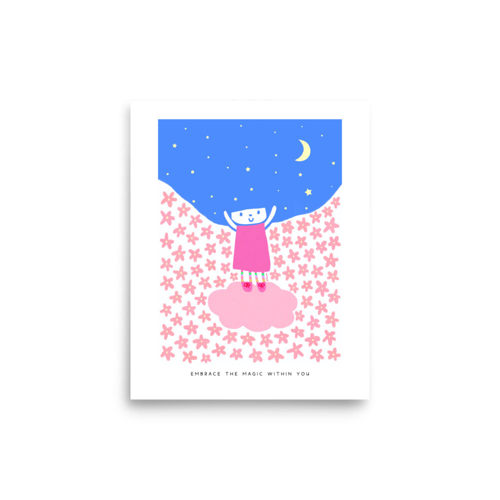 Embrace the Magic Within You Poster | Inspirational and Whimsical Art