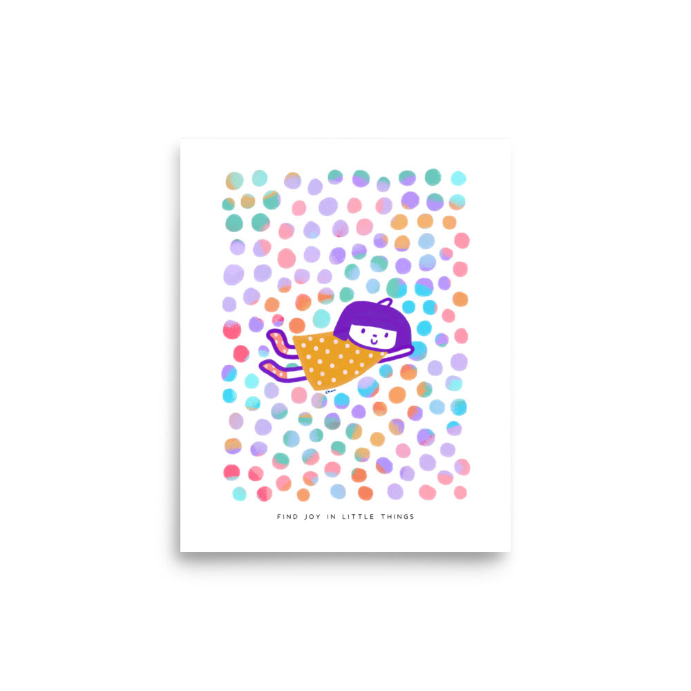Find Joy in Little Things Poster | Inspirational and Cheerful Art