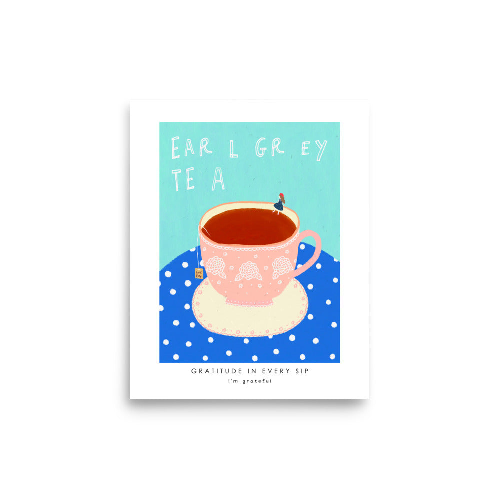 Thankful Table - Earl Grey Tea Poster
