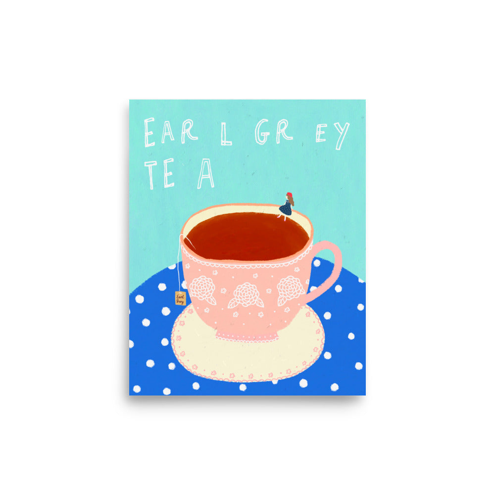 Thankful Table - Earl Grey Tea Borderless Poster