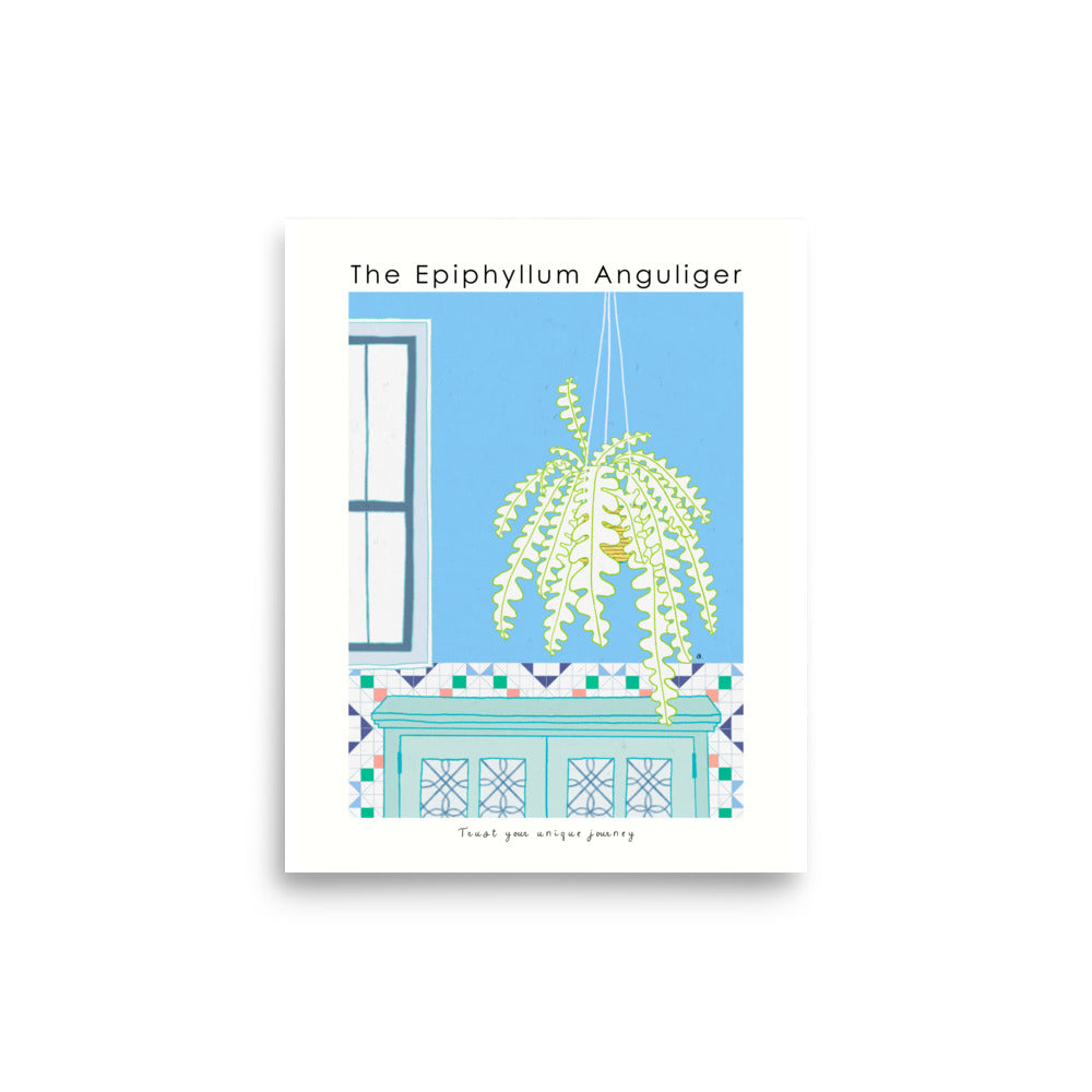 The Epiphyllum Anguliger Poster | Shuu.Room Botanical Collection | Premium Quality