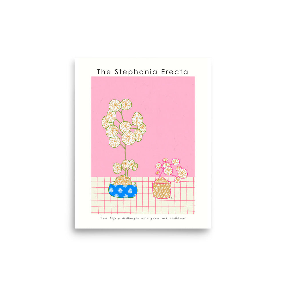 The Stephania Erecta Poster | Shuu.Room Botanical Collection | Premium Quality