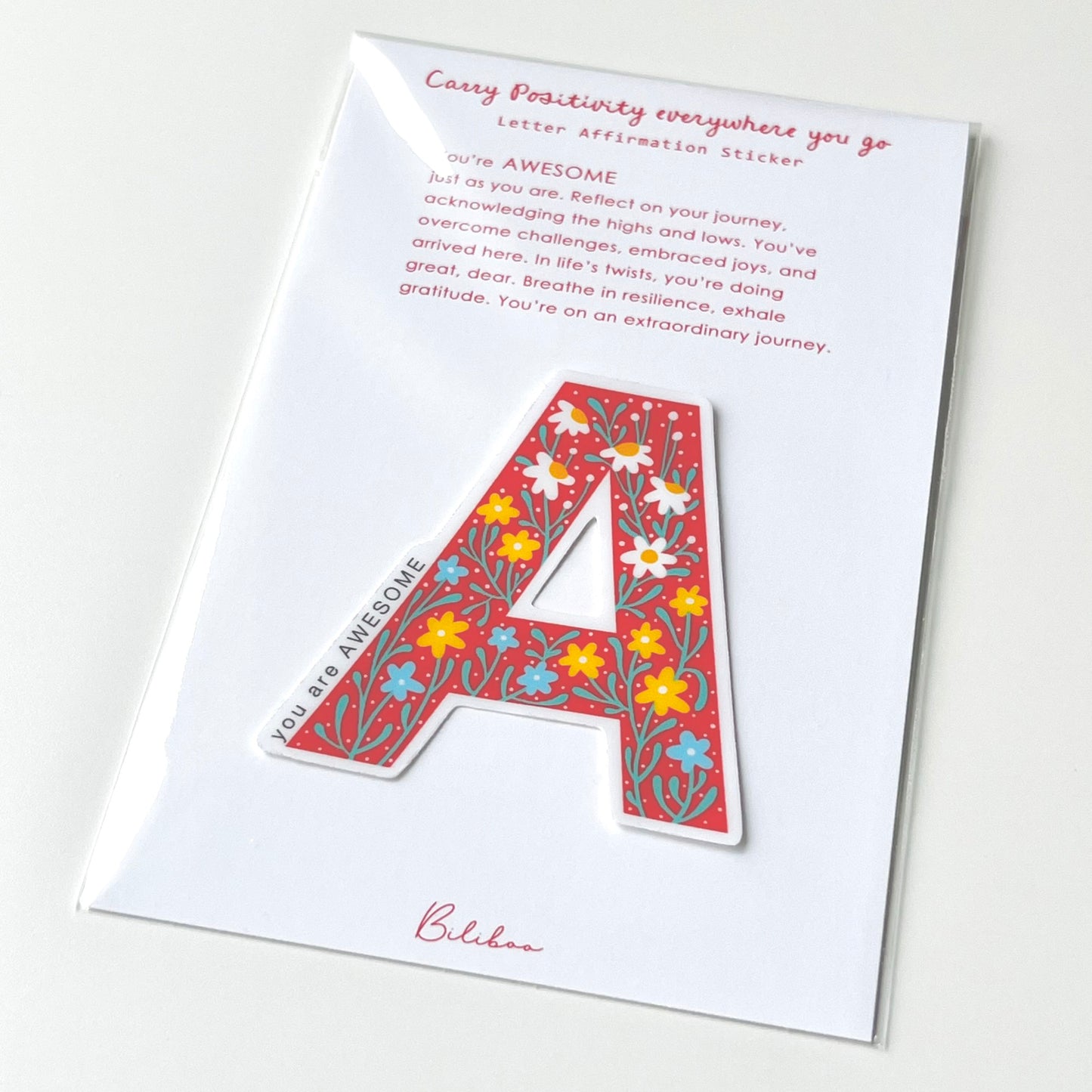 Letter Affirmation Stickers