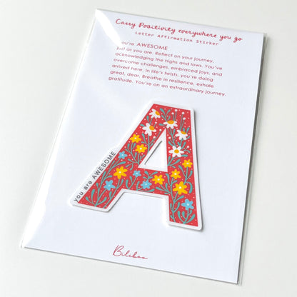 Letter Affirmation Stickers