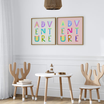 Adventure Poster (Cream White) - Pick Pop Prints