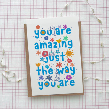 You Are Amazing (Blue) - Postcard