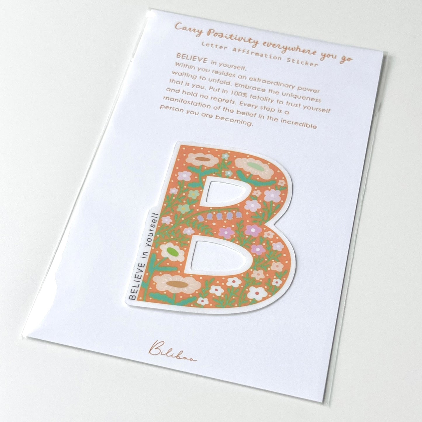 Letter Affirmation Stickers