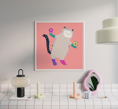 Balancing Joy - Square Poster