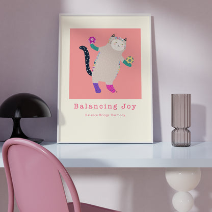 Balancing Joy - Portrait Poster