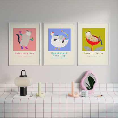 Balancing Joy - Portrait Poster