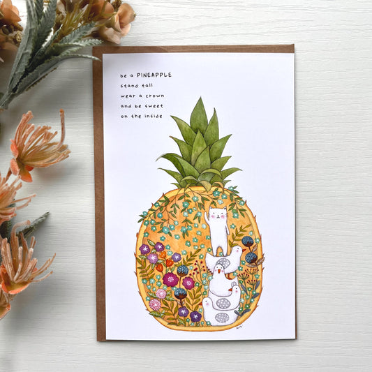 Be a Pineapple - Postcard