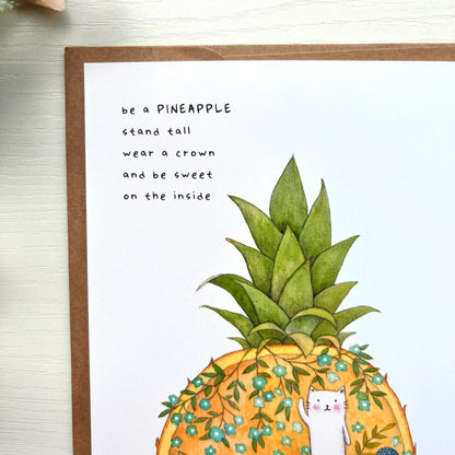 Be a Pineapple - Postcard