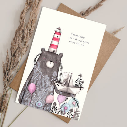 Being There for Me - Postcard