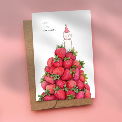 berry Christmas - Postcard