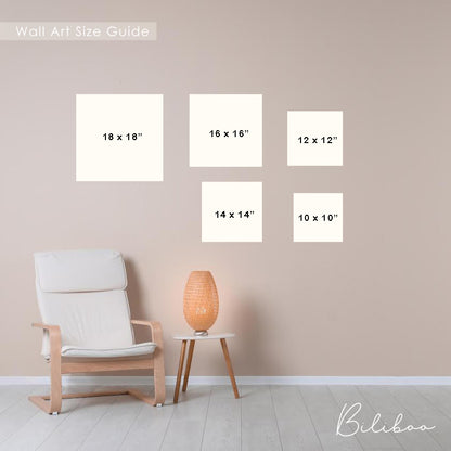 Biliboo Shop Square WallArt Size Guide