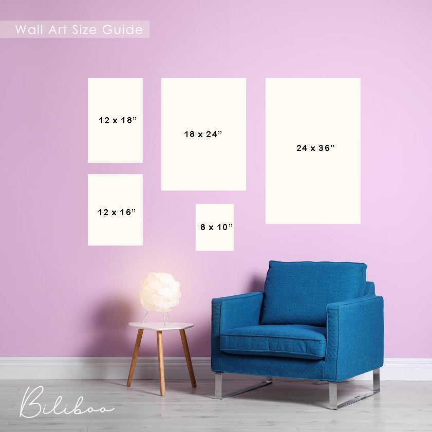 Biliboo Shop Vertical WallArt Size Guide