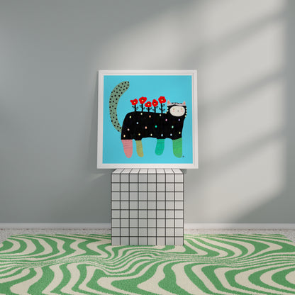 Blooming into Your Best Self - Square Poster