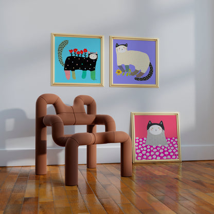 Blooming into Your Best Self - Square Poster