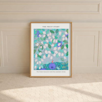 Blueberry - The Fruit Story Poster Mockup