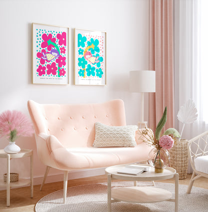 Cherish the Beauty of This Moment Poster | Inspirational and Whimsical Art